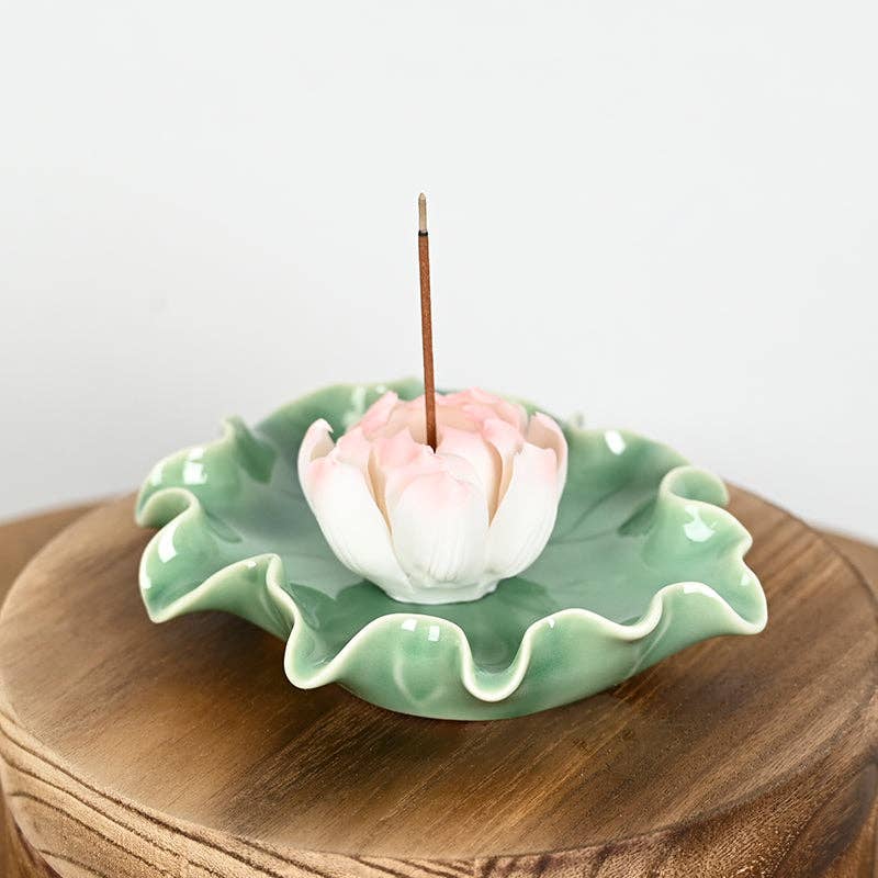 Keramik-Räuchergefäß „Lotus Flower“