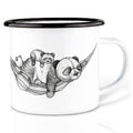 LIGARTI Emailletasse – Panda Pause