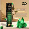 Aum Crystal Magic Räucherstäbchen 20 g mit grünem Jade Kristall