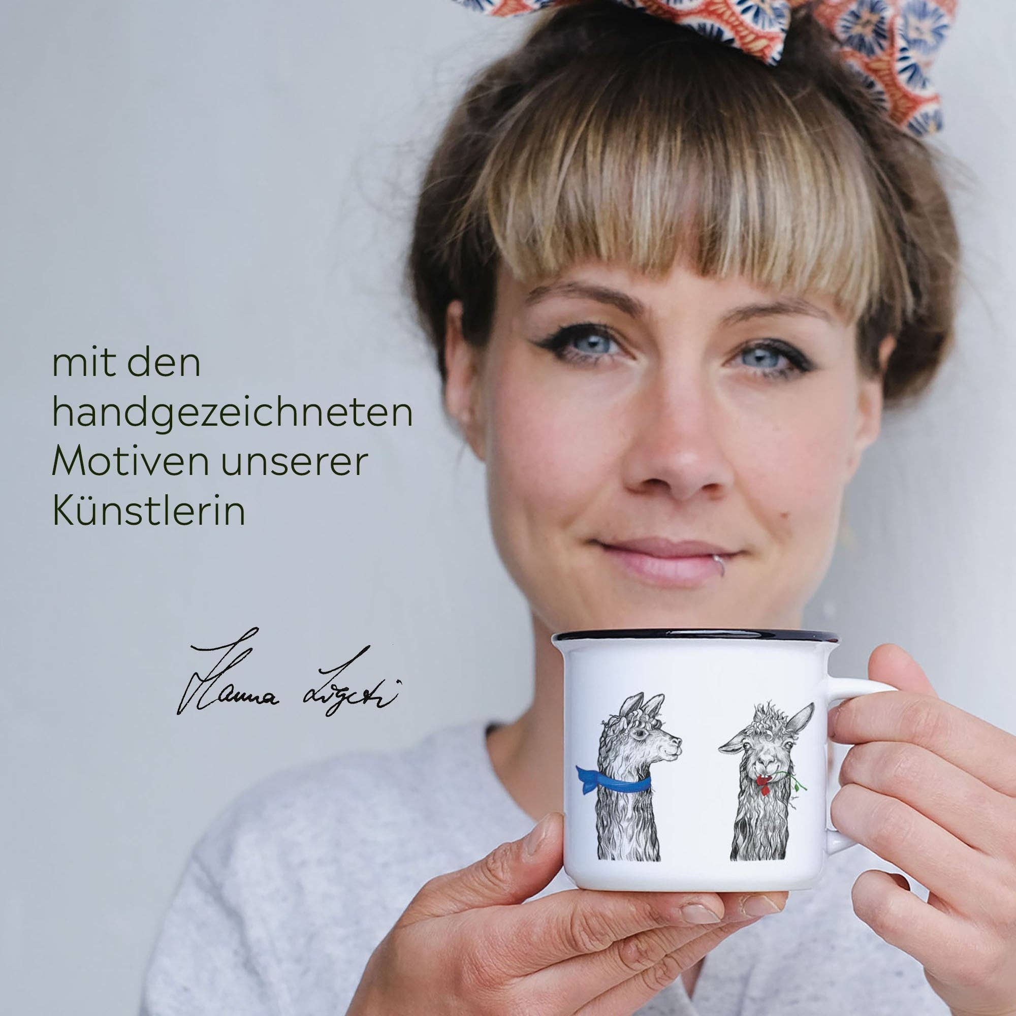 LIGARTI Keramiktasse – Lama Club