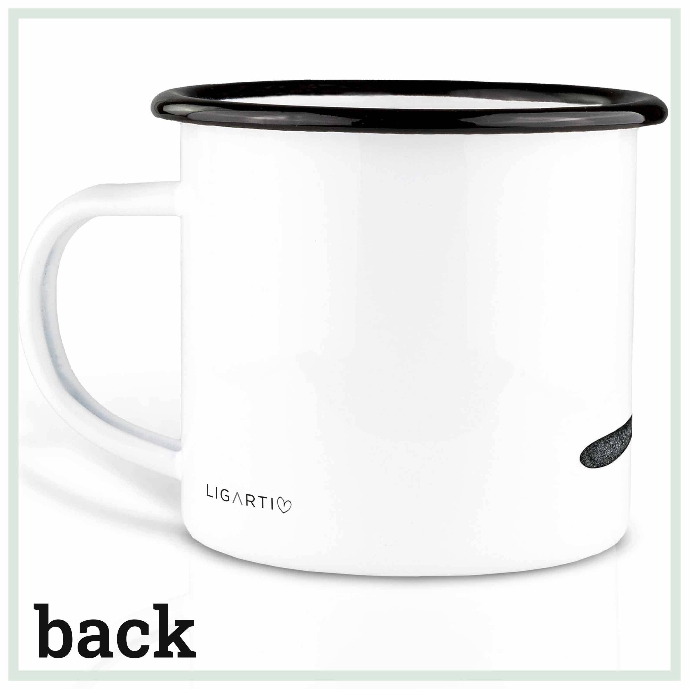 LIGARTI Emailletasse – Kaninchen & Biber