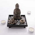 Myga Buddha Räucherset mit Lotus-Kegelhalter und Stäbchenhalter
