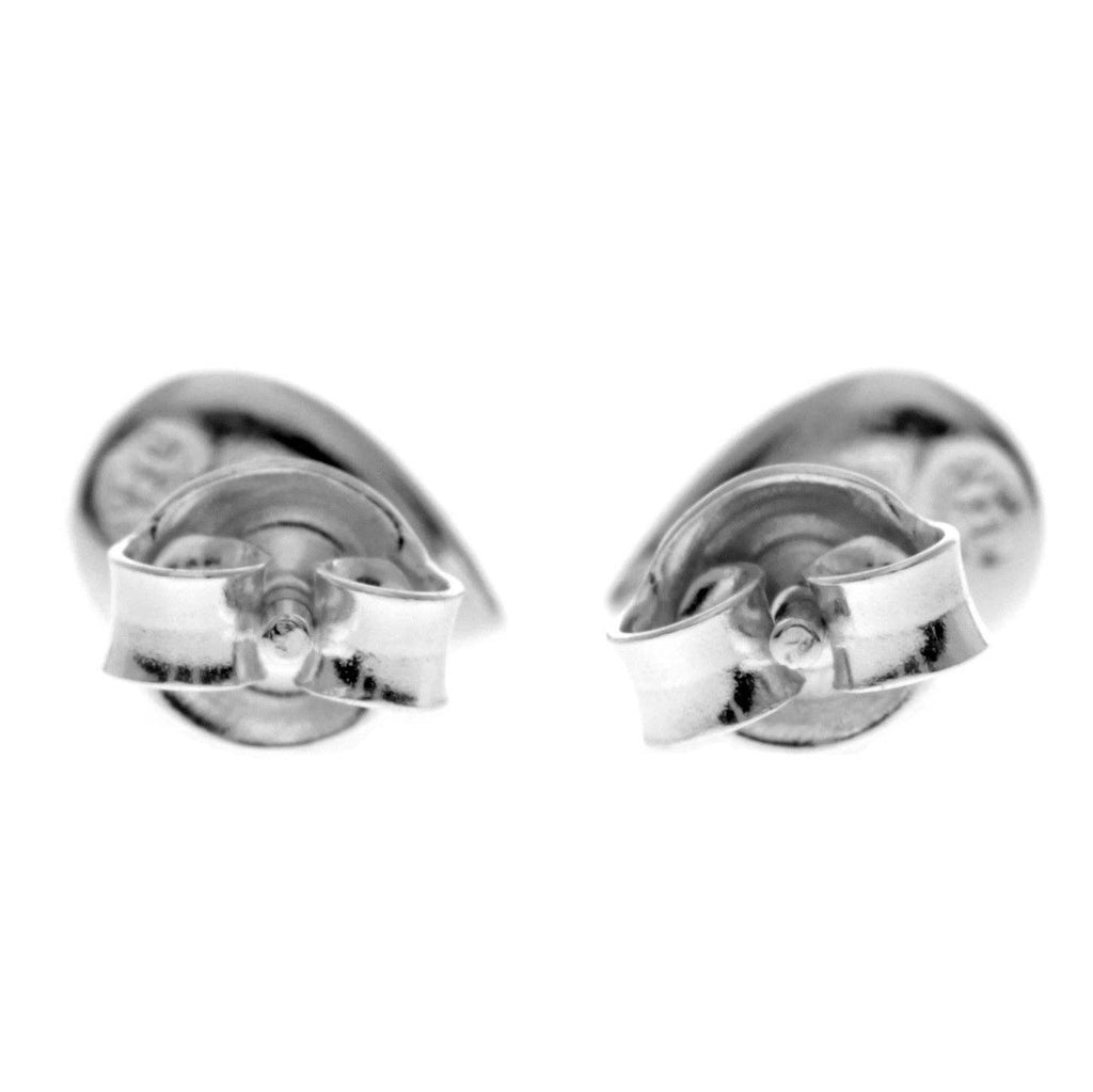Ohrstecker mit kleinen Birnen aus 925er-Sterlingsilber und echtem baltischem Bernstein — AA013