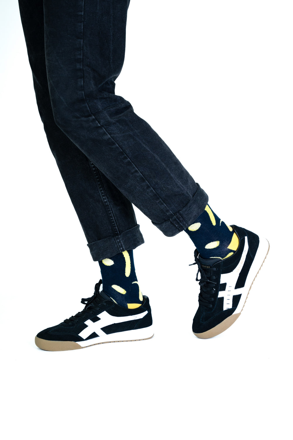 Billy Brown Gelbe Baumwoll-Bananensocken
