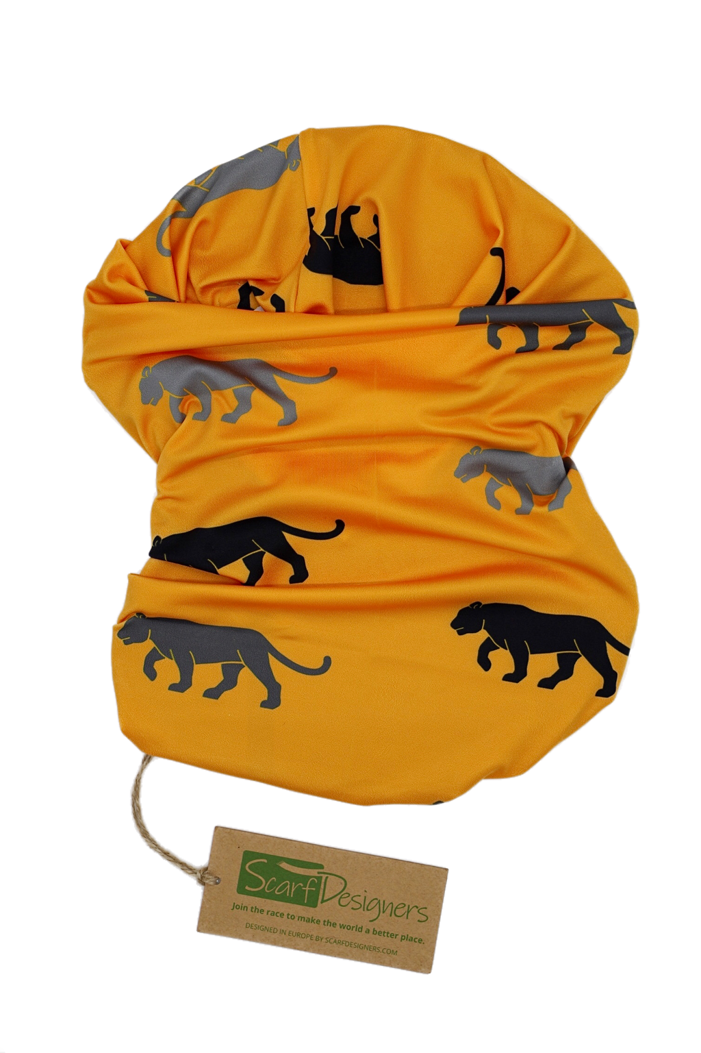 Bandana mit Orange-Tiger-Muster - Multifunktionales Schlauchtuch