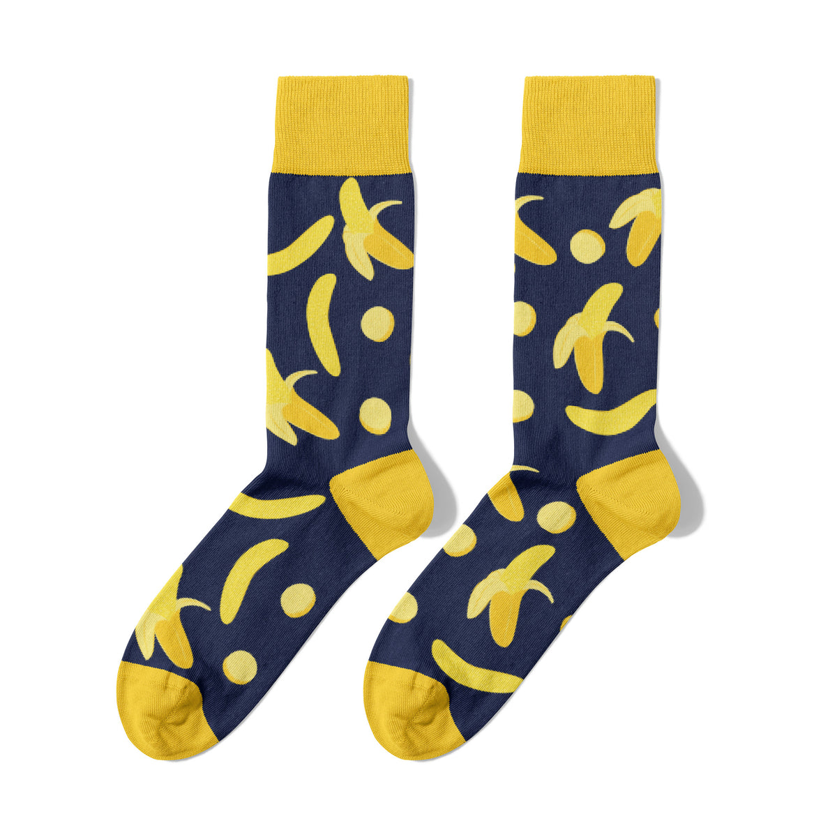 Billy Brown Gelbe Baumwoll-Bananensocken