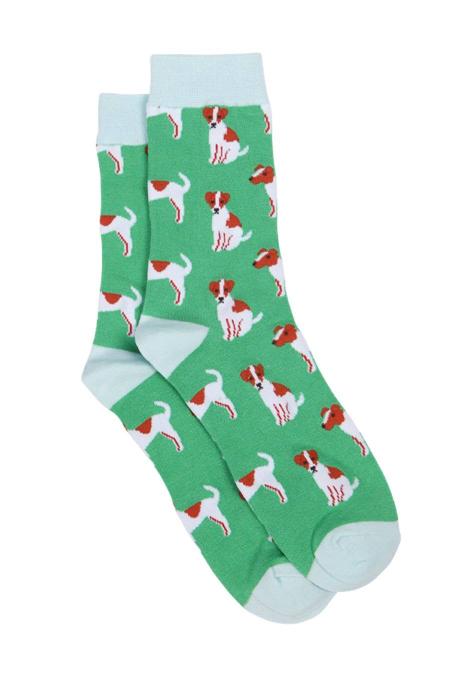 Jack Russell Hundesocken für Herren, Bambussocken, Neuheit, Kleidersocken