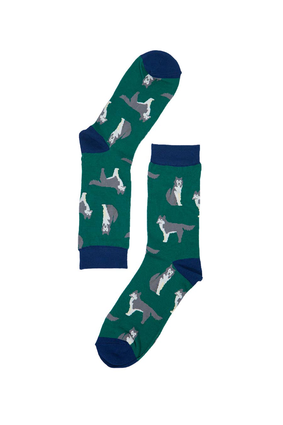 Herren-Hundesocken aus Bambus Siberian Husky Huskies Novelty Socks
