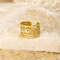 Einstellbarer Edelstahlring in Gold oder Silber – Verstellbar