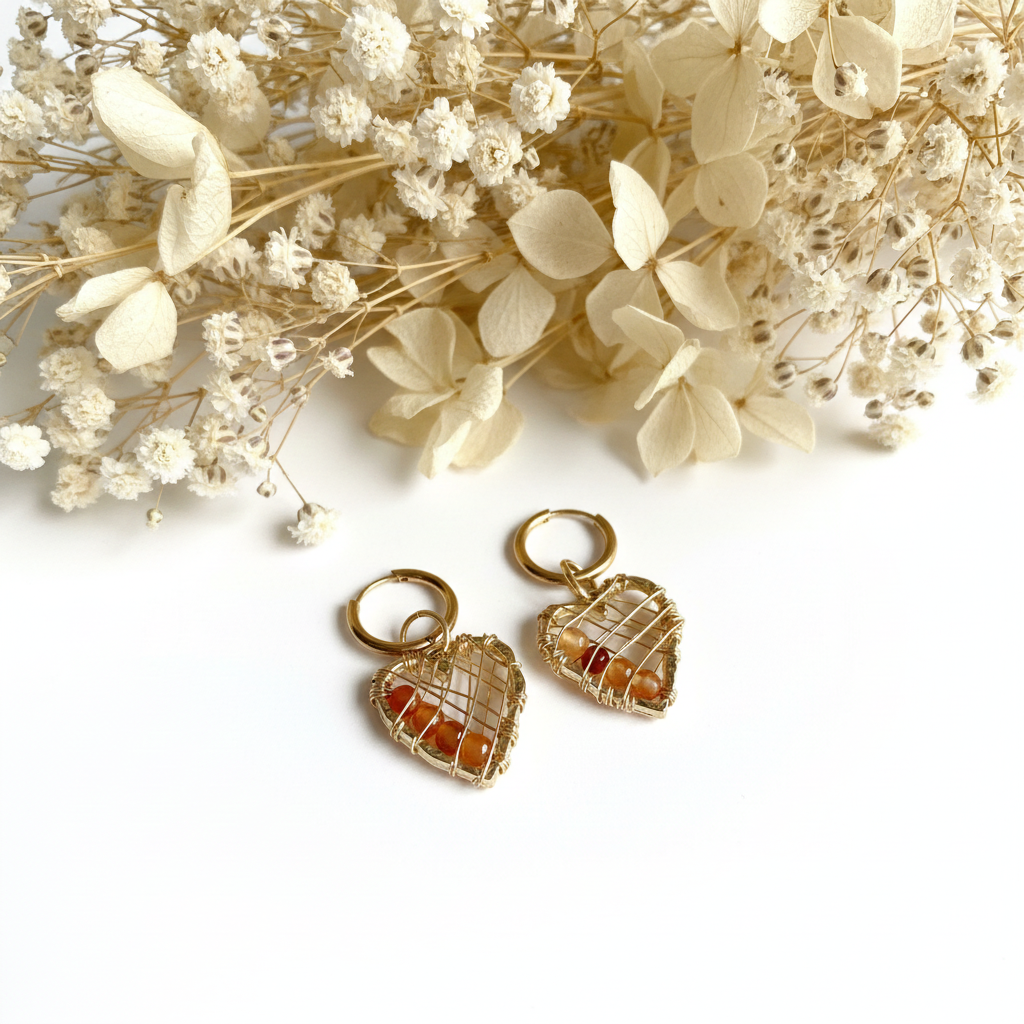 Ohrringe Karneolstein