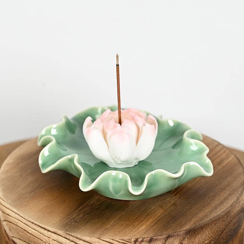 Keramik-Räuchergefäß „Lotus Flower“
