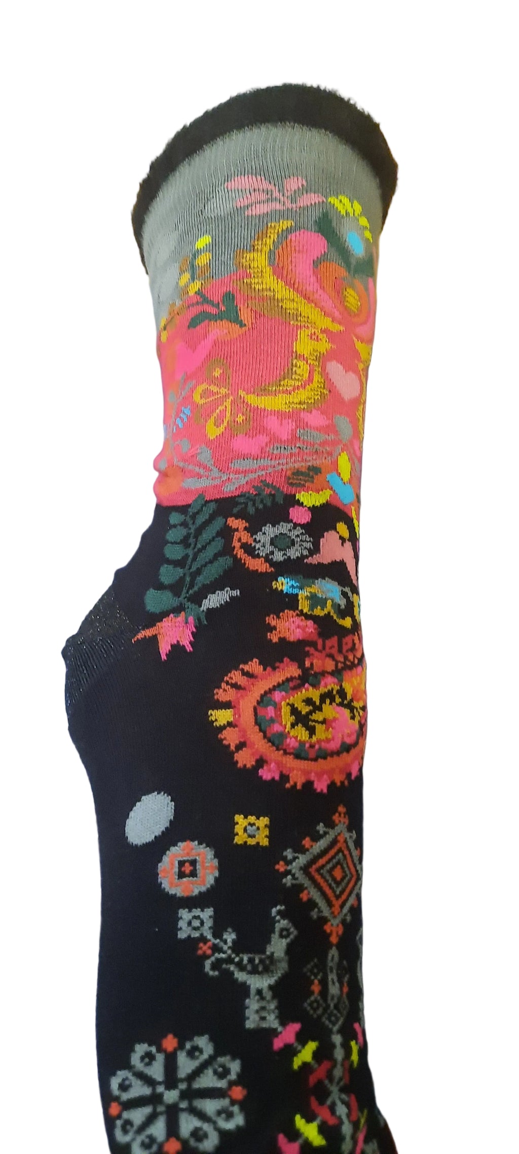 FIL DE JOUR Envolée Socken, Einheitsgröße 36/41 mit Einhornmotiv