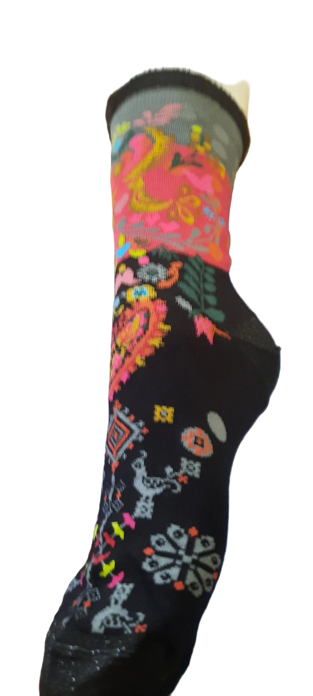 FIL DE JOUR Envolée Socken, Einheitsgröße 36/41 mit Einhornmotiv