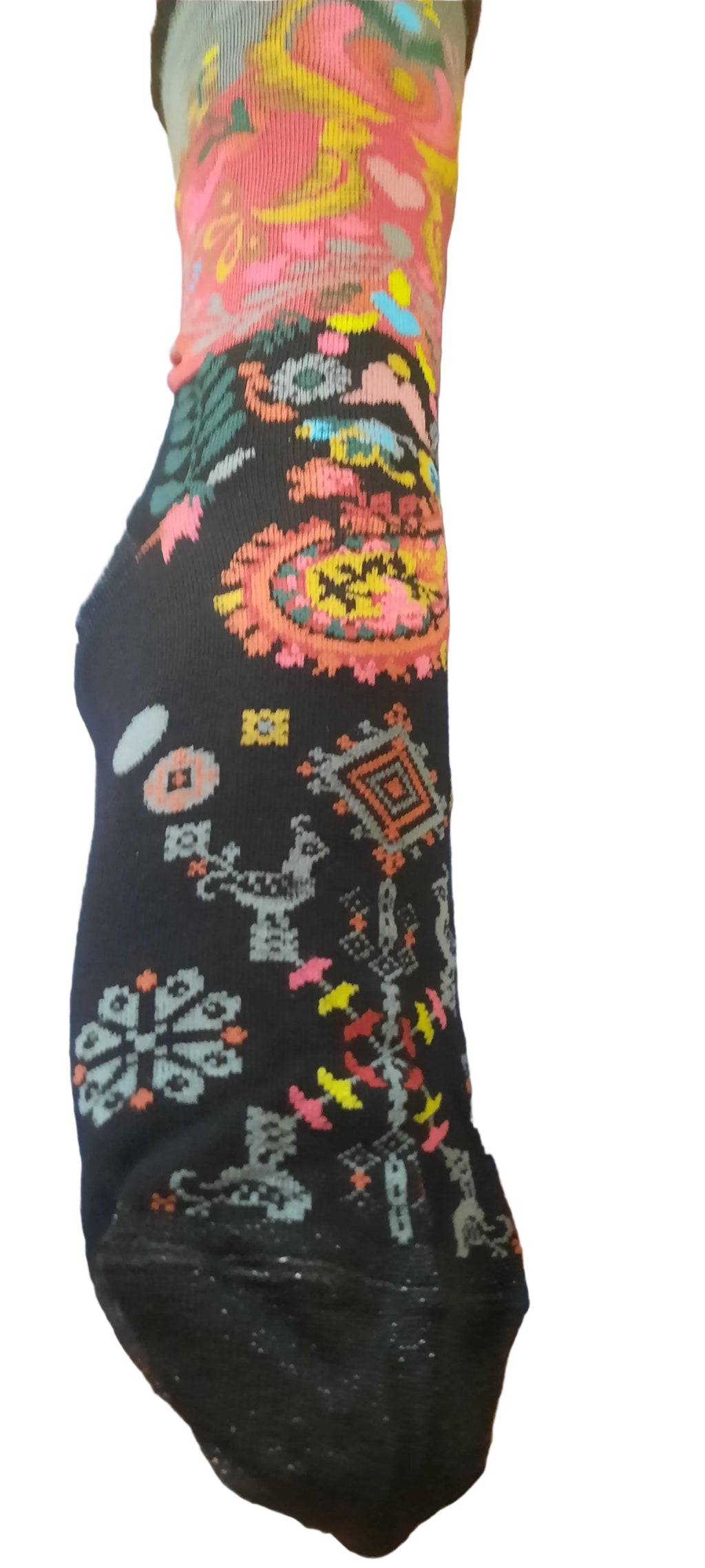 FIL DE JOUR Envolée Socken, Einheitsgröße 36/41 mit Einhornmotiv