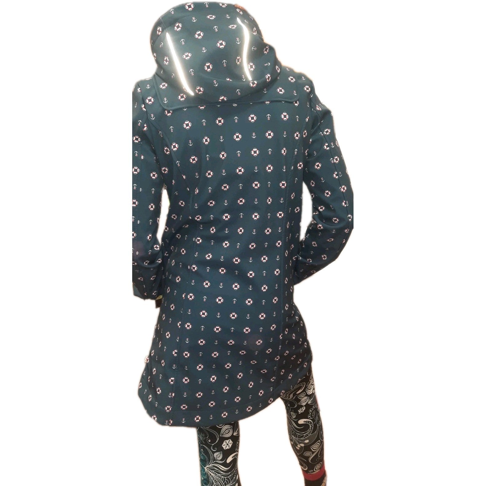 Blutsgeschwister Softshell Parka Regenparka Rettungsring-Anker Motive