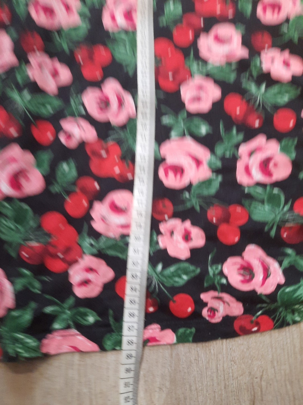 king louie kleid xl BLumen Kirschen Muster