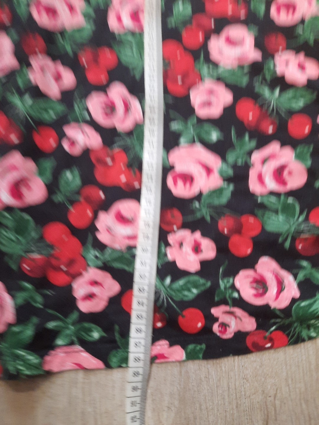 king louie kleid xl BLumen Kirschen Muster