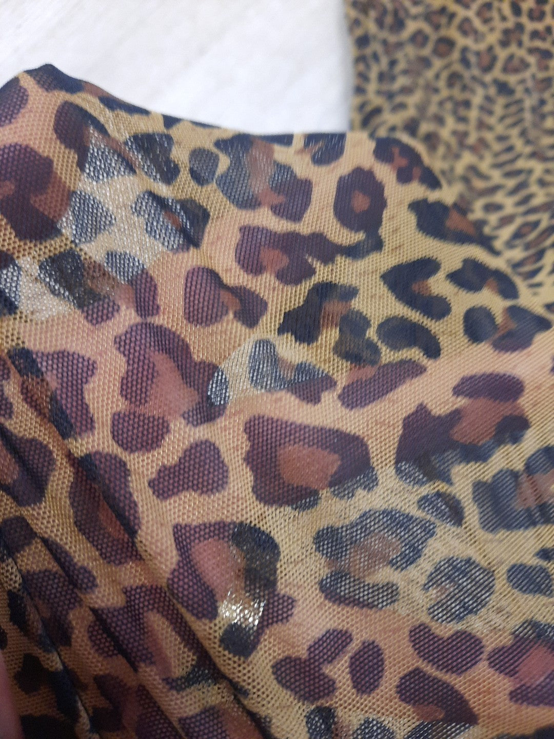 Leggins top Set Leopard Muster Durchsichtig 1