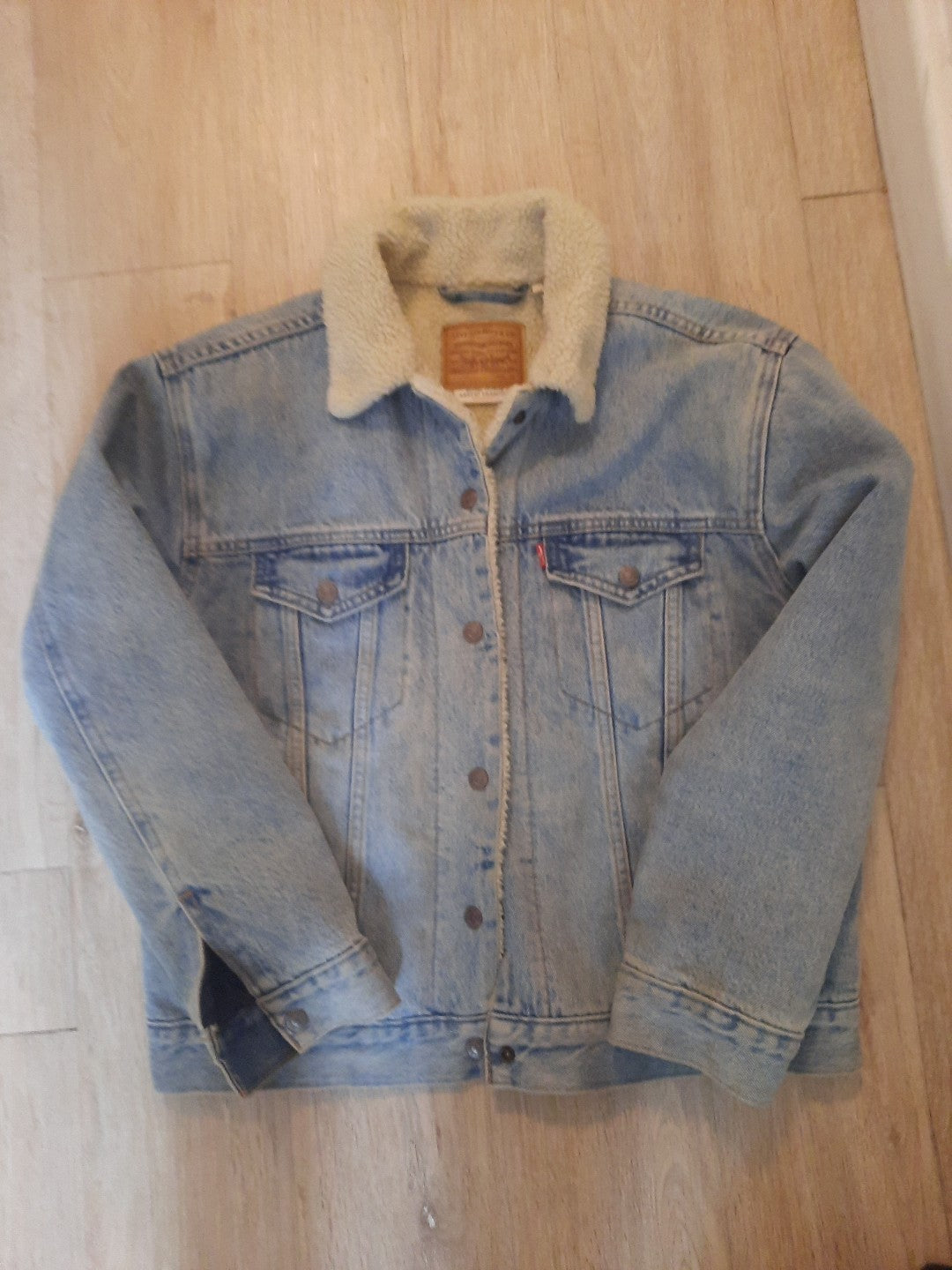 Levis  Gefüttert Jeansjacke Big E Trucker Jacke Fell