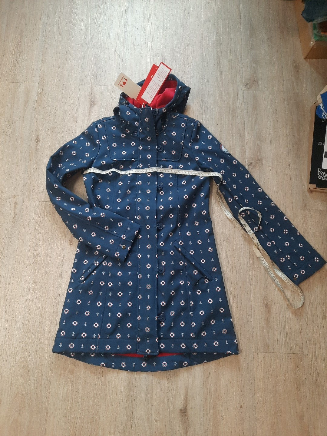 Blutsgeschwister Softshell Parka Regenparka Rettungsring-Anker Motive