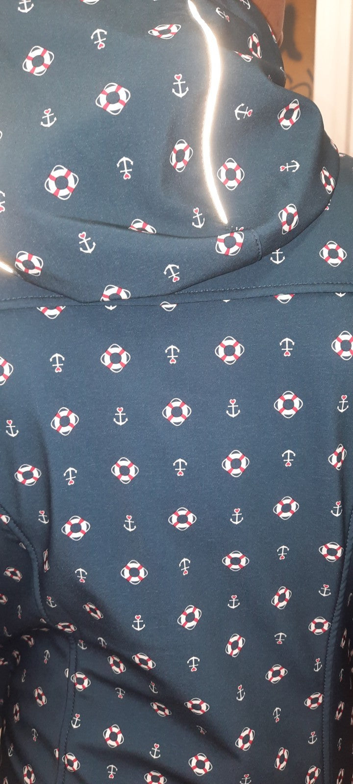 Blutsgeschwister Softshell Parka Regenparka Rettungsring-Anker Motive