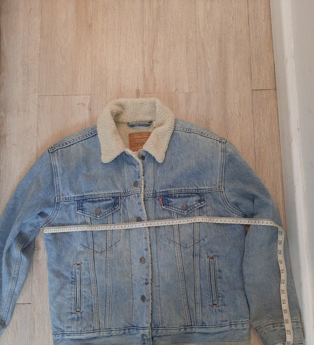 Levis  Gefüttert Jeansjacke Big E Trucker Jacke Fell