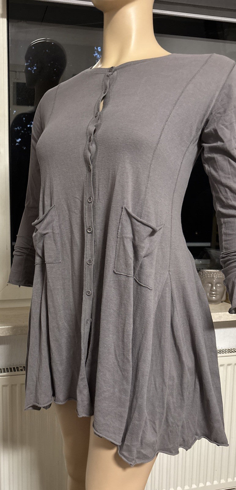 Rundholz  BLACK LABEL Strickjacke Lang Mit Taschen