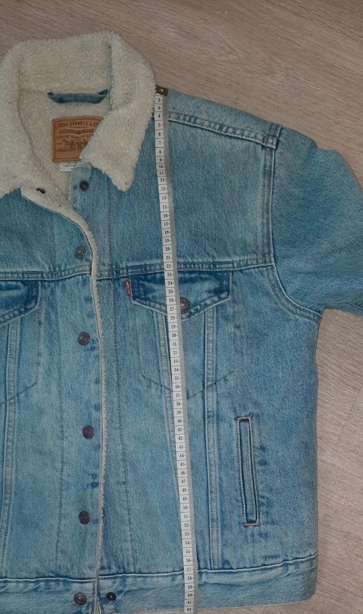Levis  Gefüttert Jeansjacke Big E Trucker Jacke Fell