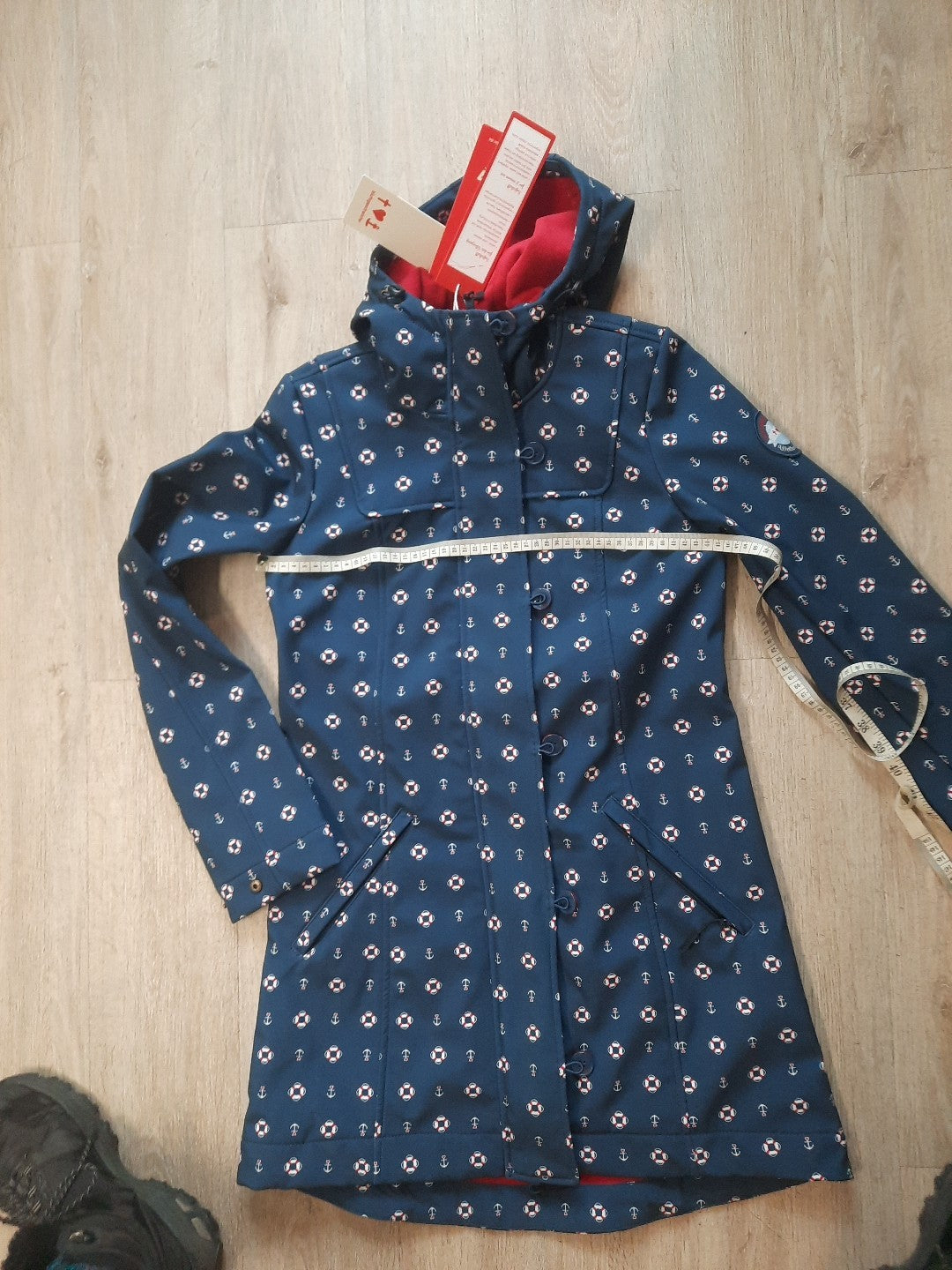 Blutsgeschwister Softshell Parka Regenparka Rettungsring-Anker Motive