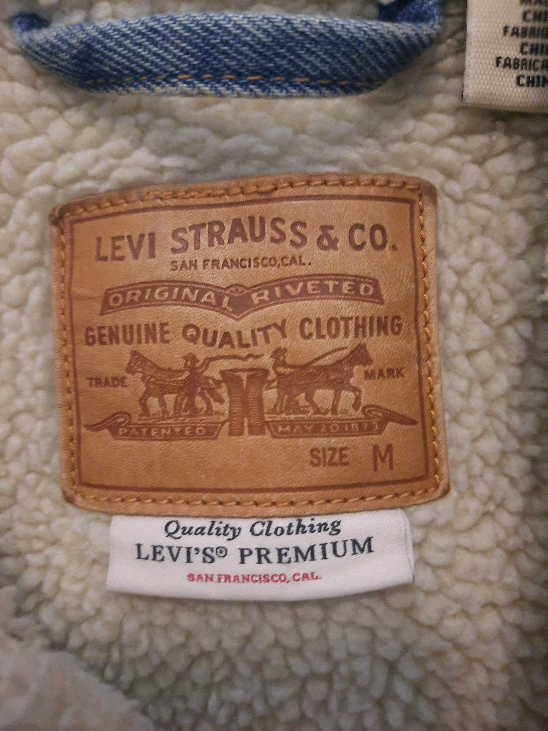 Levis  Gefüttert Jeansjacke Big E Trucker Jacke Fell