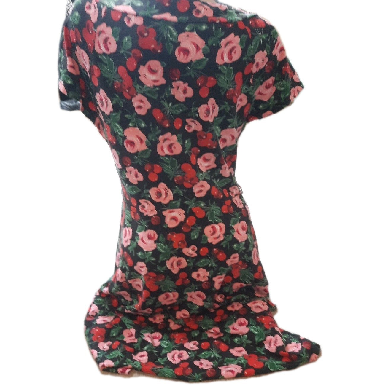 king louie kleid xl BLumen Kirschen Muster