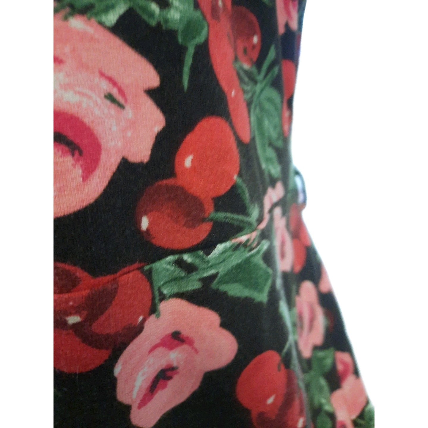 king louie kleid xl BLumen Kirschen Muster