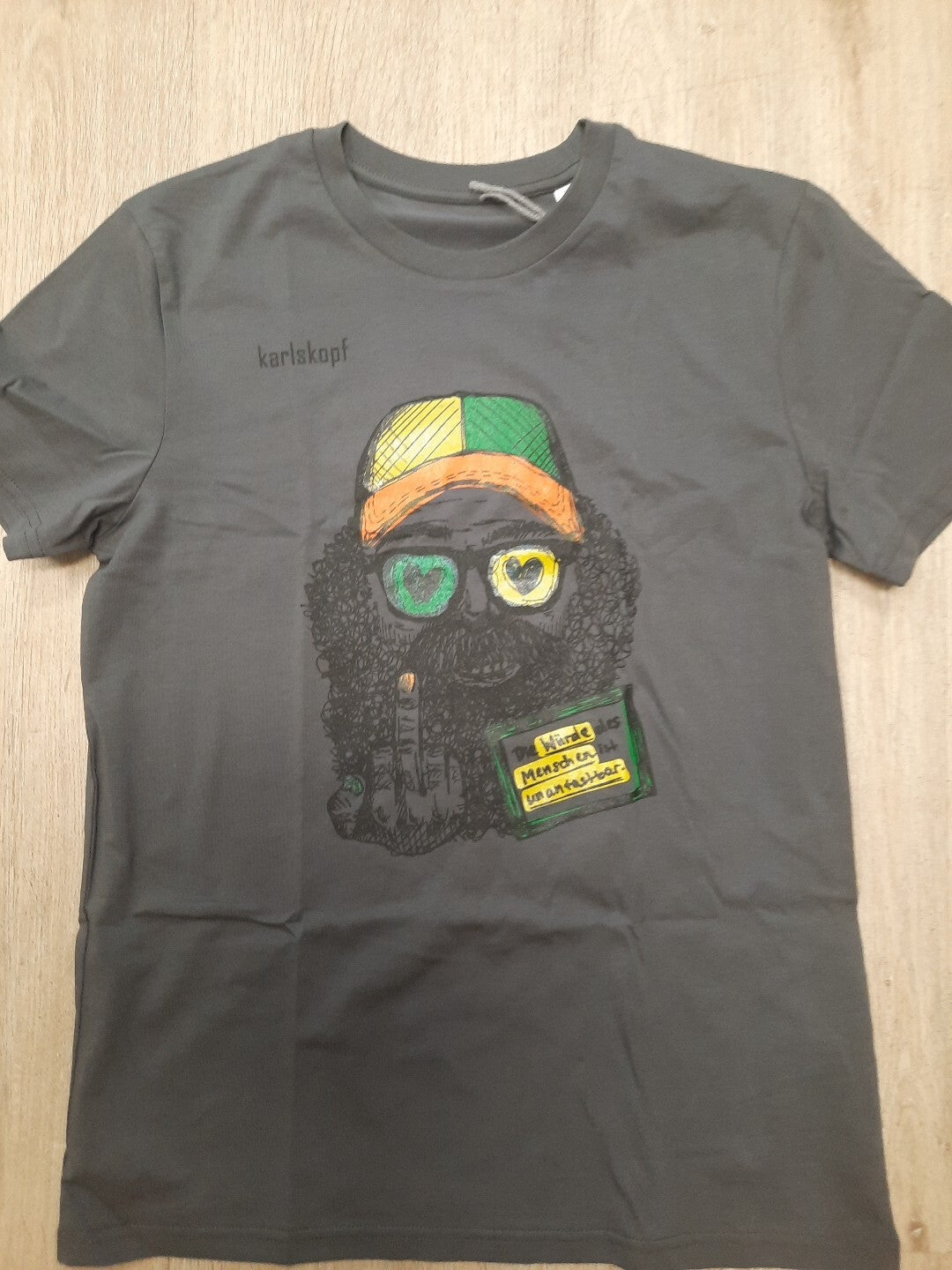 karlskopf T shirt | 100% organic cotton Die Würde des Menschen ist Unantastbar