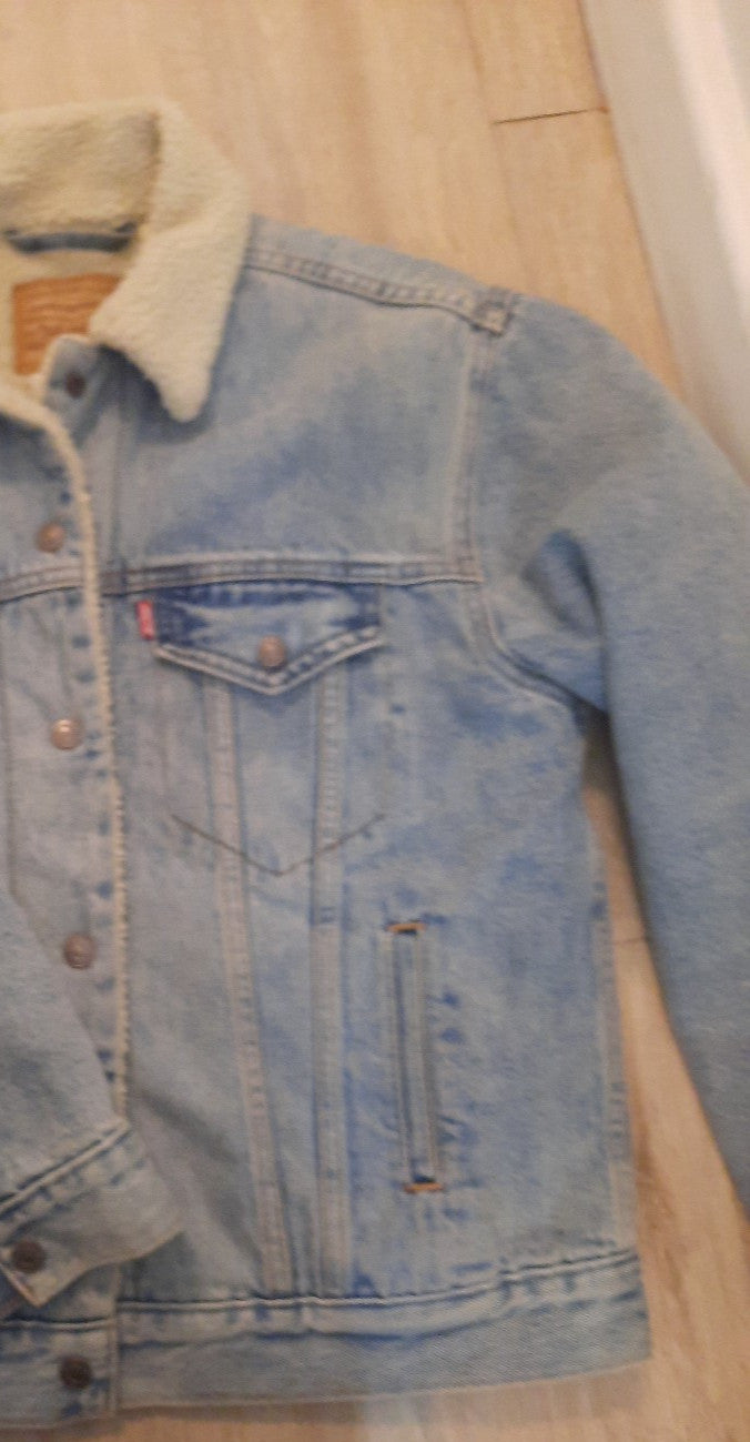 Levis  Gefüttert Jeansjacke Big E Trucker Jacke Fell