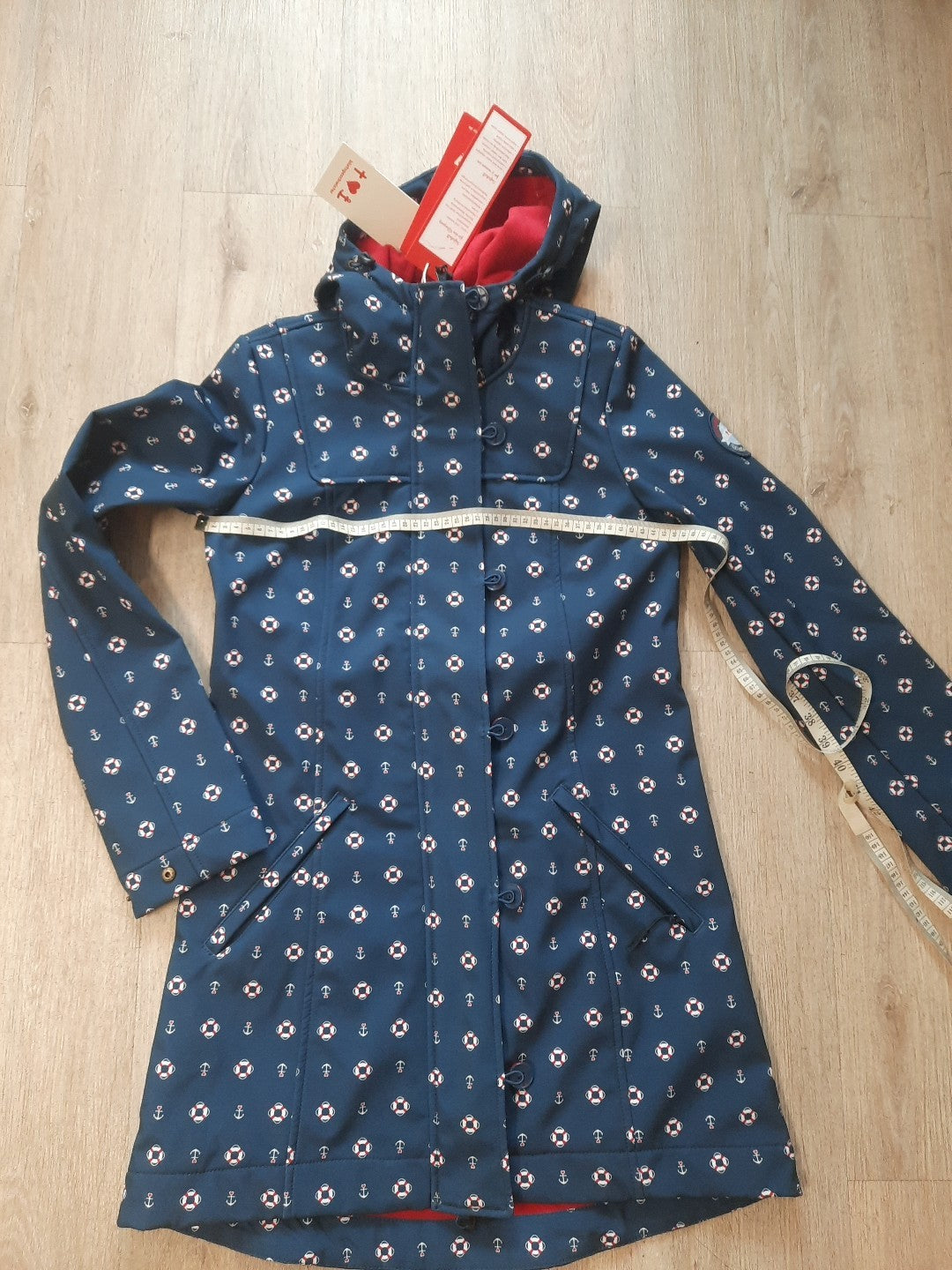 Blutsgeschwister Softshell Parka Regenparka Rettungsring-Anker Motive