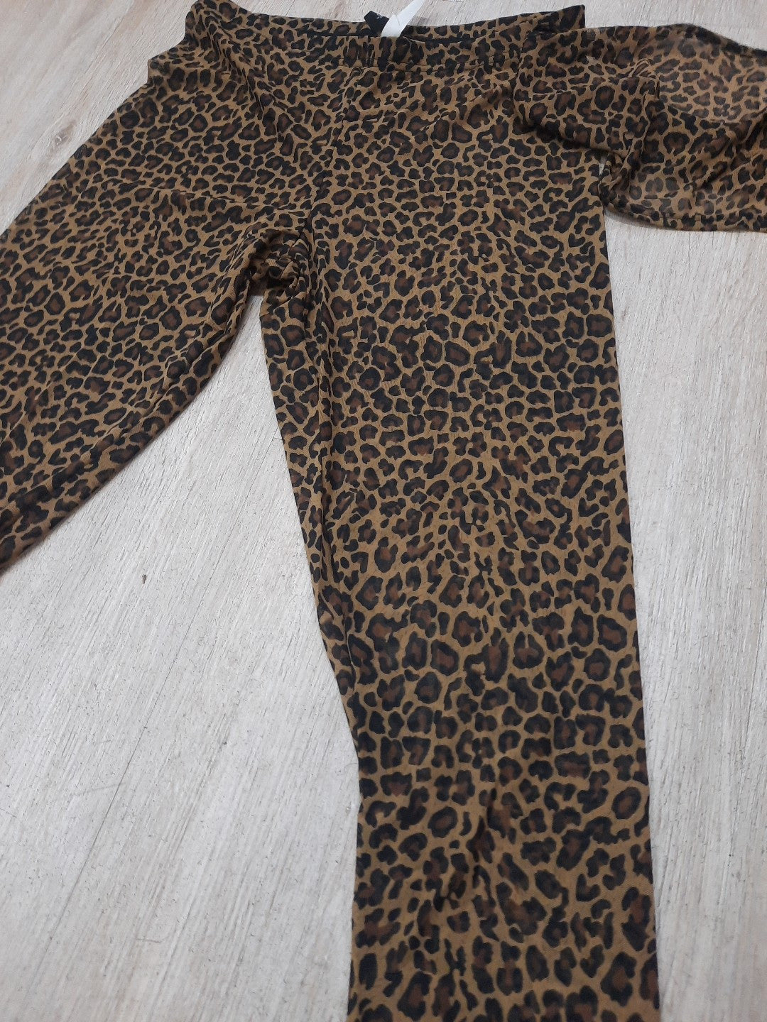 Leggins top Set Leopard Muster Durchsichtig 2