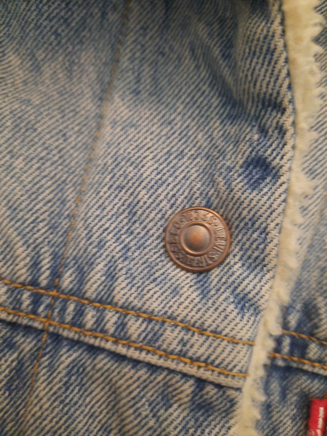 Levis  Gefüttert Jeansjacke Big E Trucker Jacke Fell