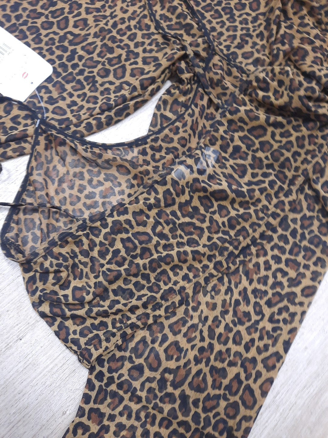 Leggins top Set Leopard Muster Durchsichtig 6