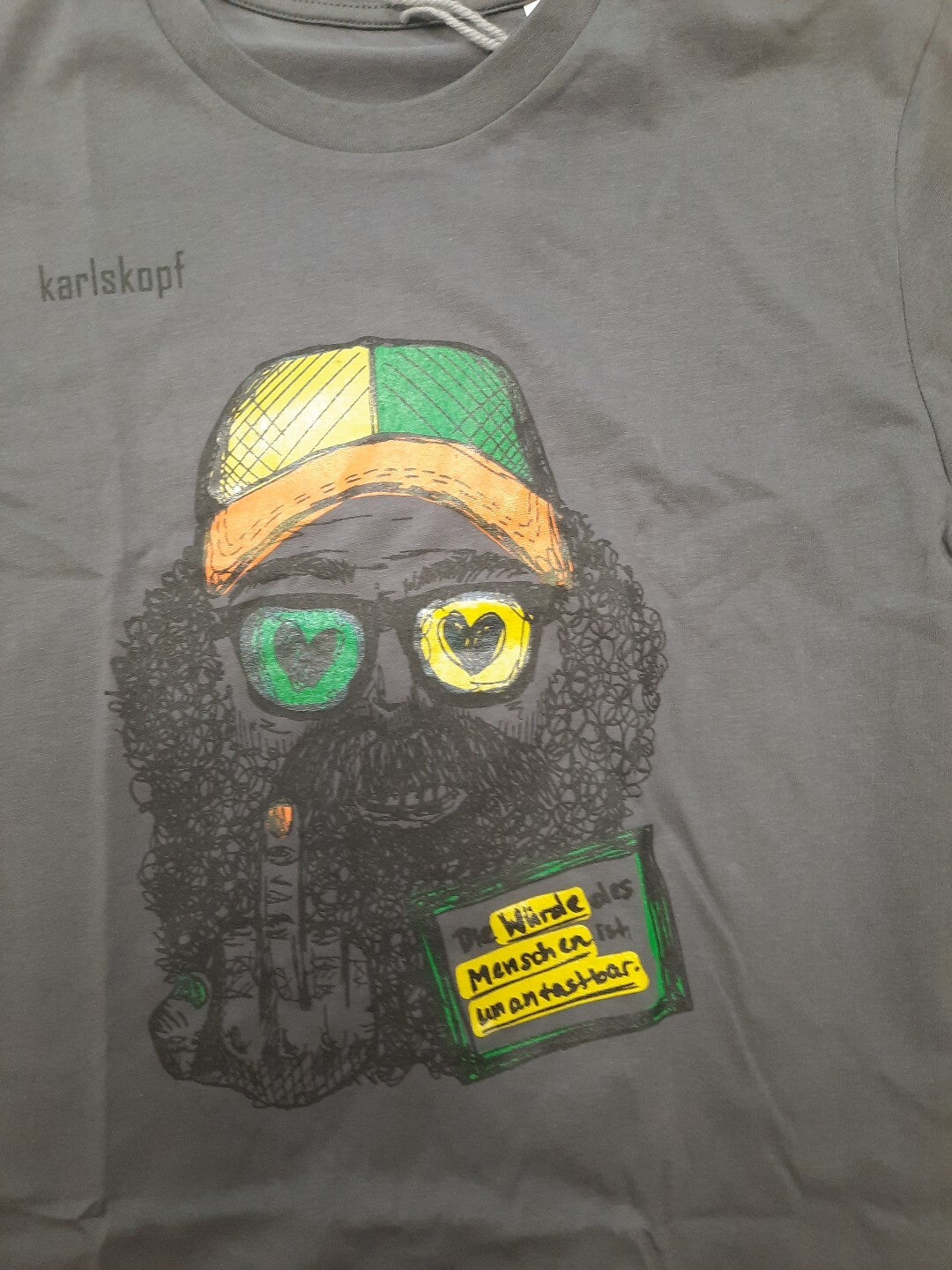 karlskopf T shirt | 100% organic cotton Die Würde des Menschen ist Unantastbar