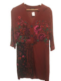 desigual Tunika damen Bluse Lang Blumen