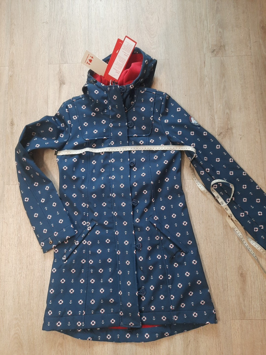 Blutsgeschwister Softshell Parka Regenparka Rettungsring-Anker Motive