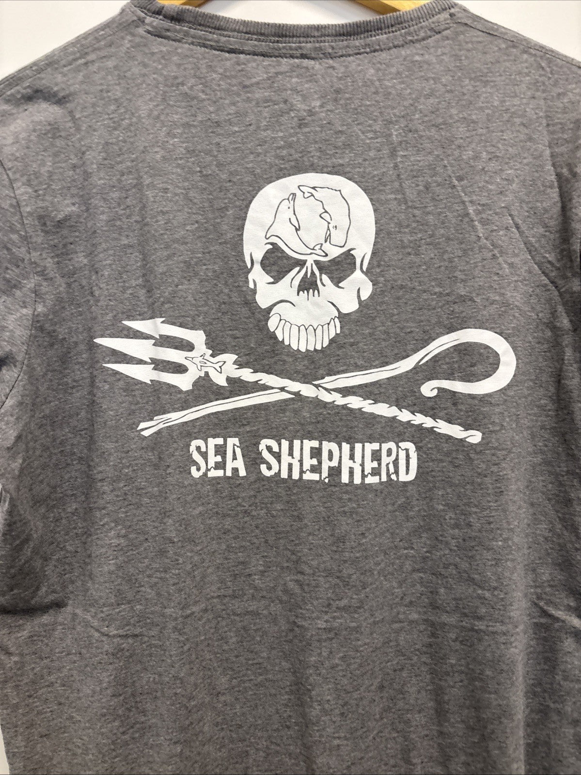 Sea Shepherd  T shirt Druck Hinten Totenkopf