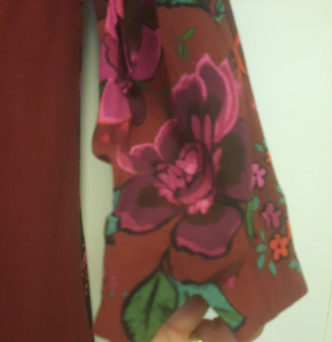 desigual Tunika damen Bluse Lang Blumen