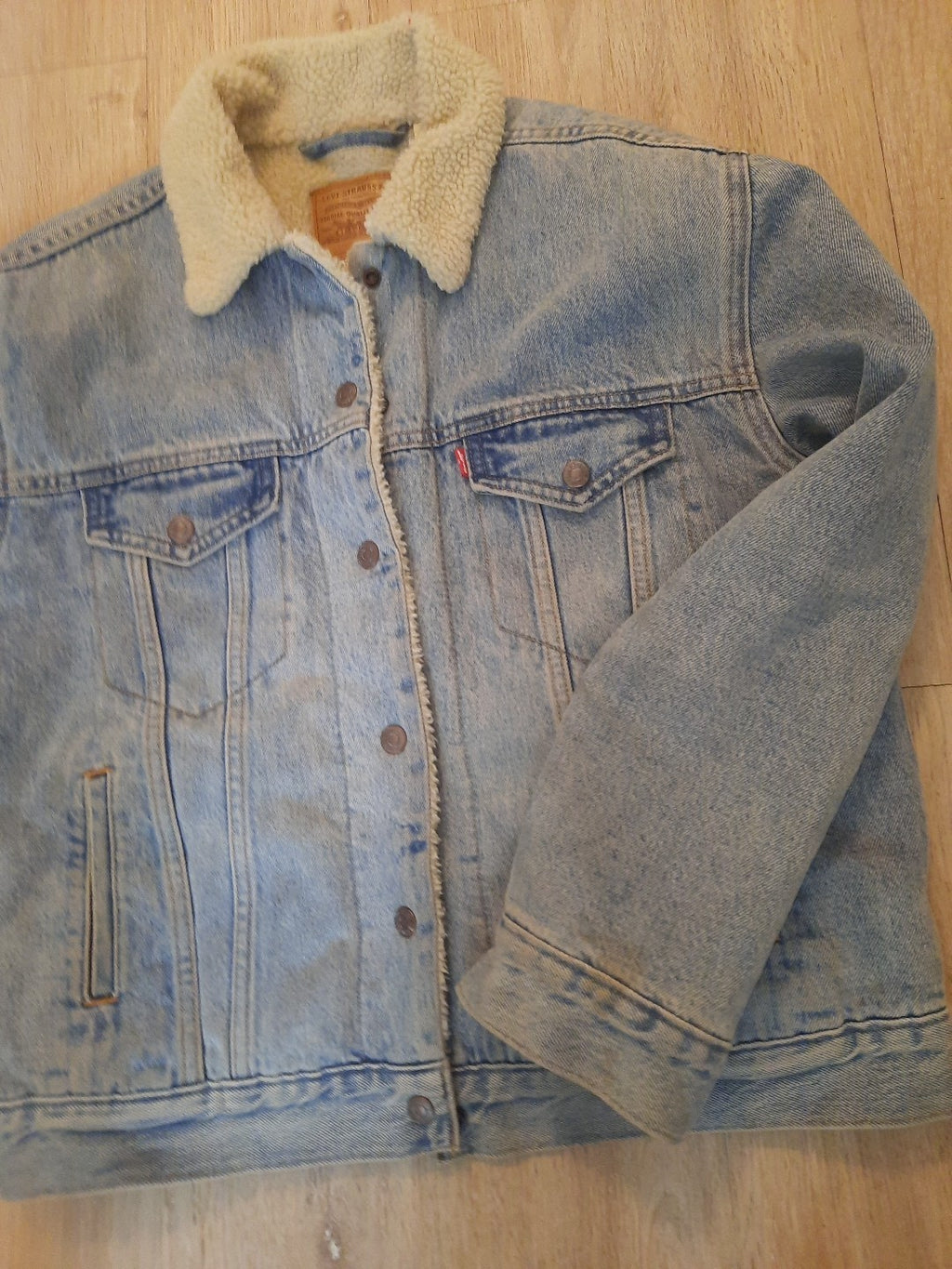 Levis  Gefüttert Jeansjacke Big E Trucker Jacke Fell