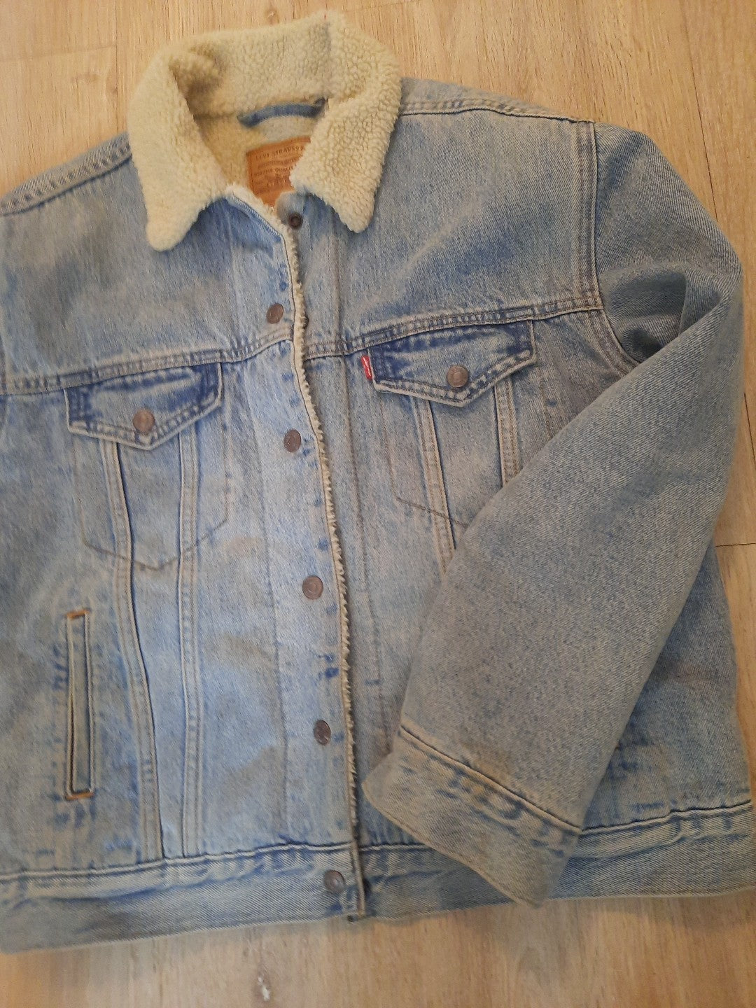 Levis  Gefüttert Jeansjacke Big E Trucker Jacke Fell