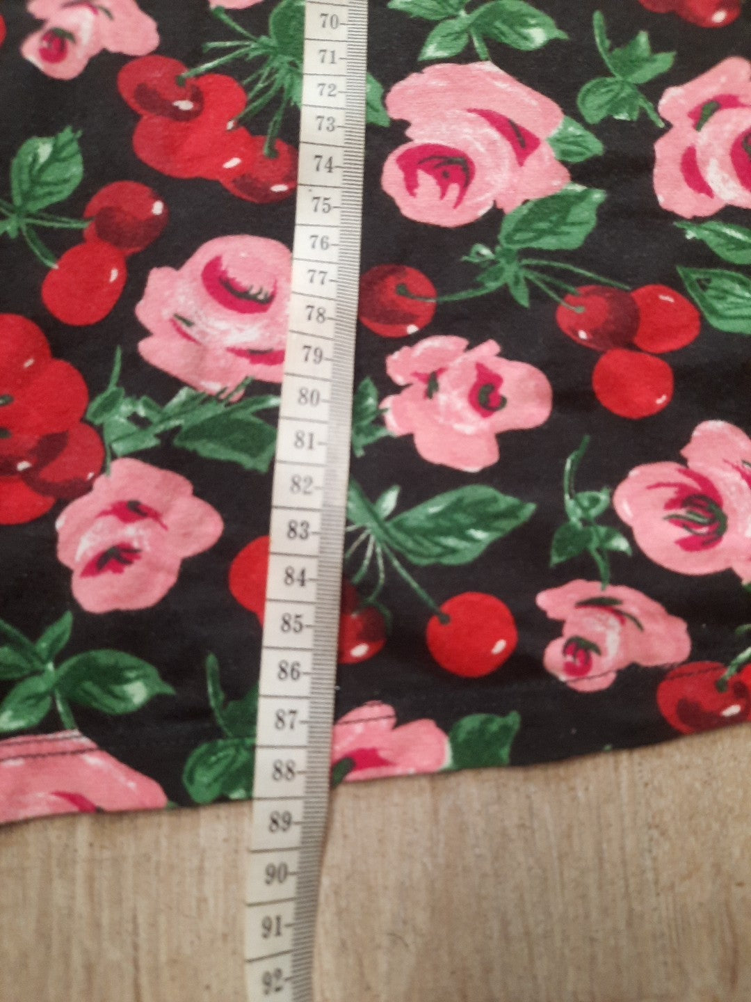 king louie kleid xl BLumen Kirschen Muster