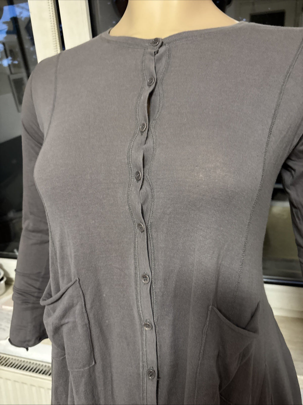 Rundholz  BLACK LABEL Strickjacke Lang Mit Taschen