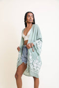 LETO ACCESSOIRES leichter Kimono